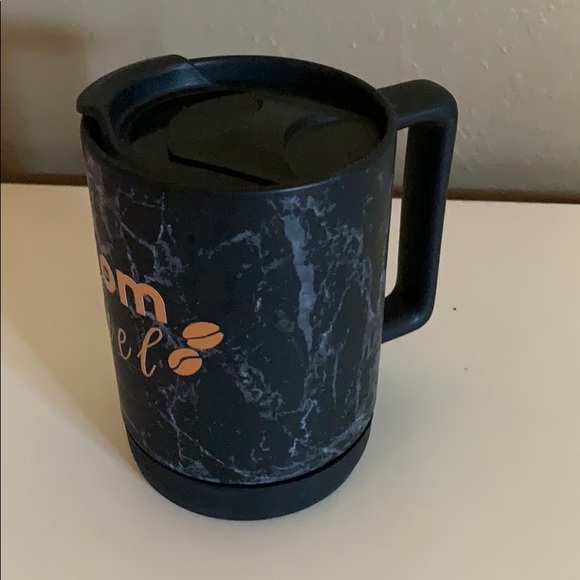 16oz “Mom fuel” black marble coffee mug - Picture 2 of 3